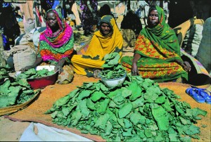 Vente de Dihé au marché